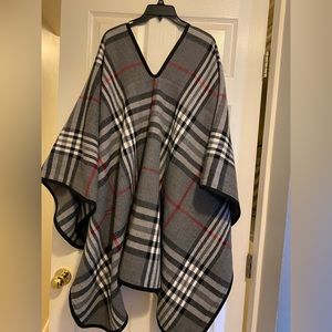 V neck wool drape one size fits all